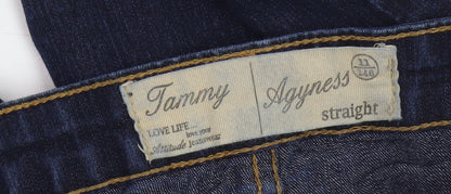 Teenss UK Size 11-12 Tammy Regular Fit Straight Blue Jeans