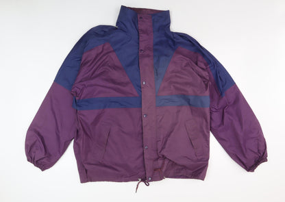 Mens UK Size XL CHILLSTOPPER Purple Windbreaker Coat
