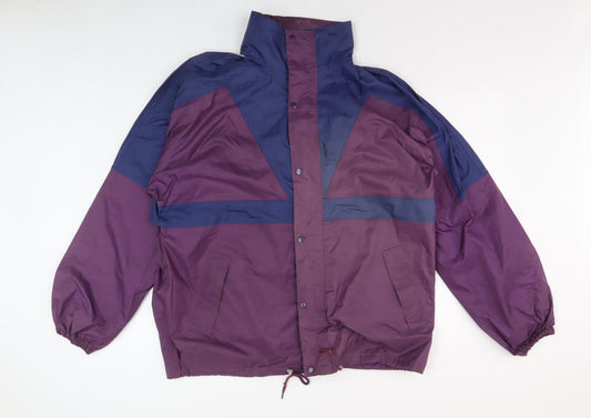 Mens UK Size XL CHILLSTOPPER Purple Windbreaker Coat