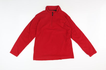 Regatta Women's Red Mock Neck Pullover Sweater Size 10