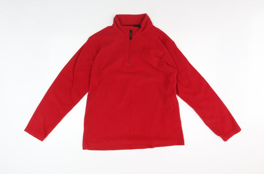 Regatta Women's Red Mock Neck Pullover Sweater Size 10