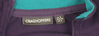 Craghoppers Women's Purple Fleece Sweatshirt Size 8