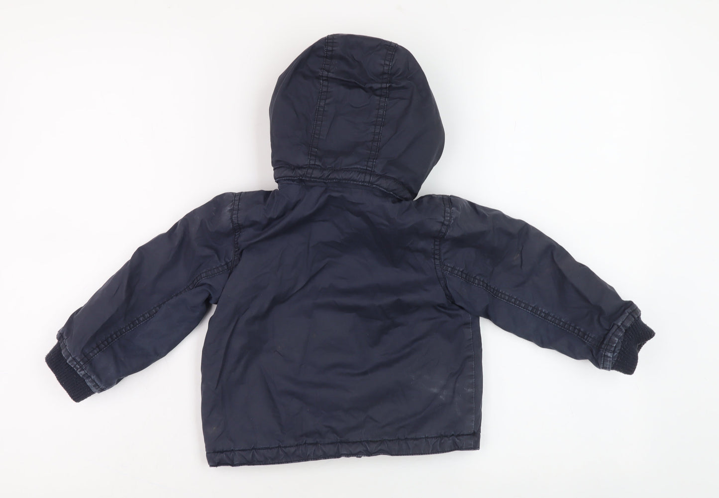 H&M Unisex Baby & Toddler Blue Puffer Jacket 24 Months