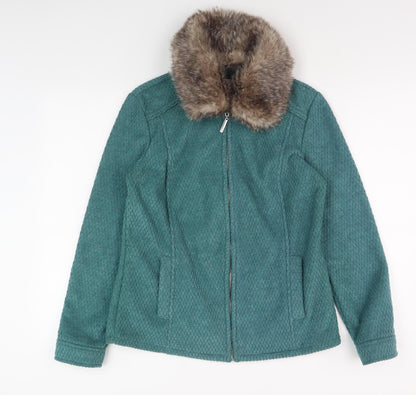 Womens UK Size 10 Marks and Spencer Green Basic Jacket
