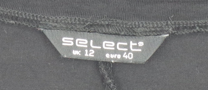 Womens UK Size 12 Select Black Basic T-Shirt