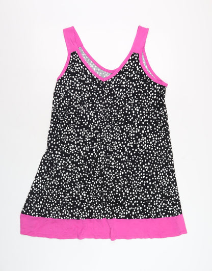 DKNY Women's Black L Sleeveless V-Neck Dress