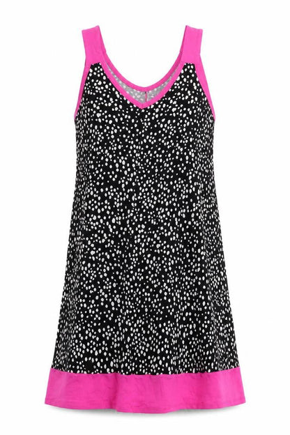 DKNY Women's Black L Sleeveless V-Neck Dress