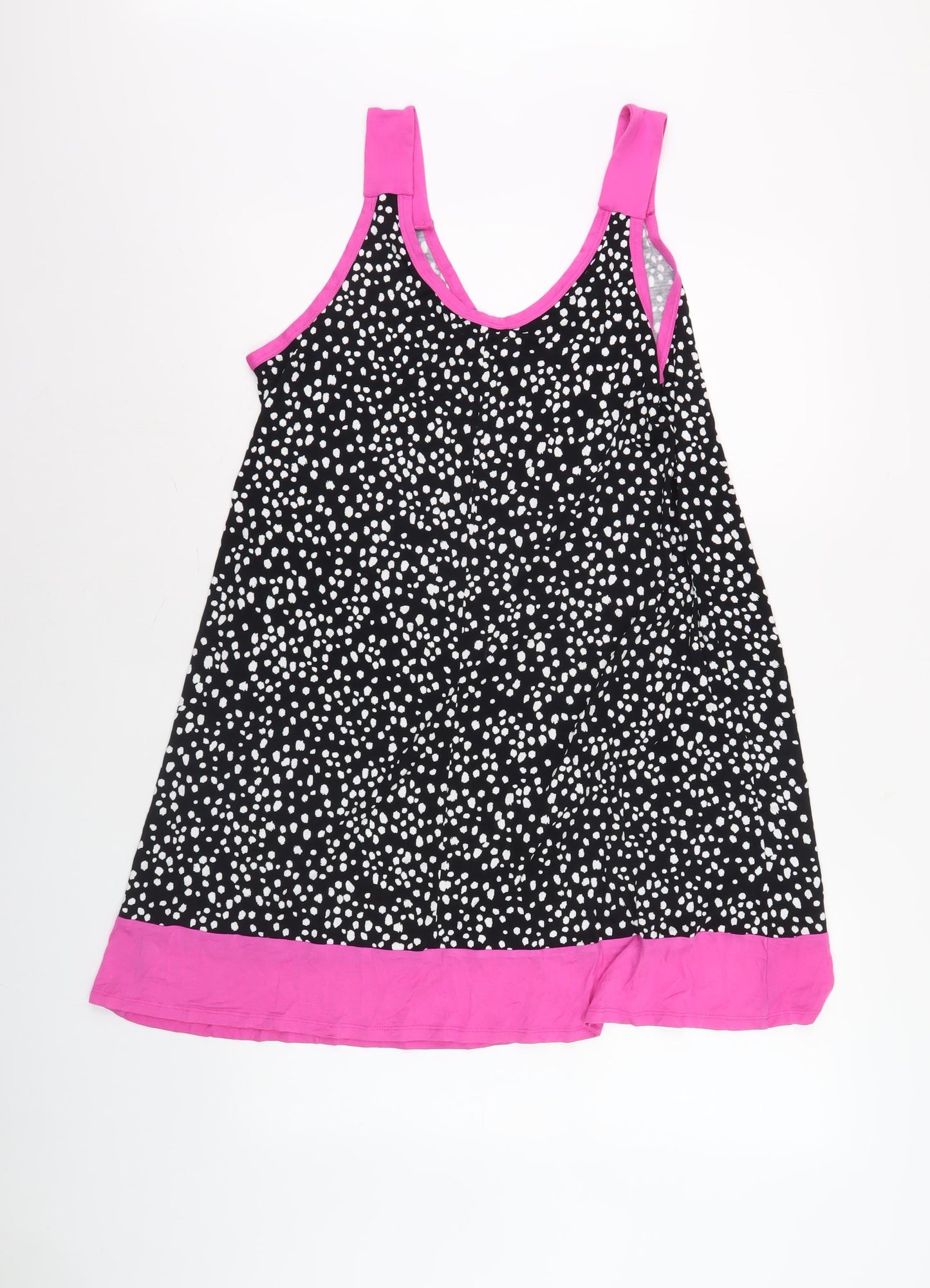 DKNY Women's Black L Sleeveless V-Neck Dress