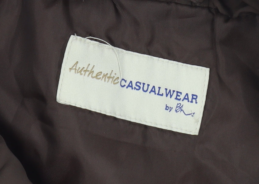 Authentic Casualwear Women's Brown Quilted Waistcoat, Size 12
