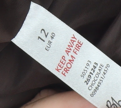 Authentic Casualwear Women's Brown Quilted Waistcoat, Size 12