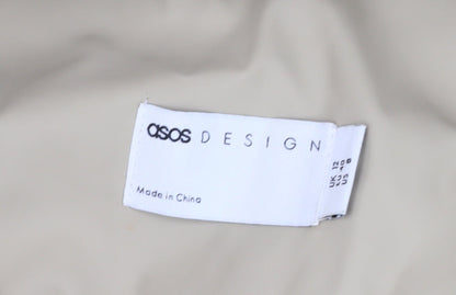 ASOS Design Women Beige Puffer Jacket Size 12