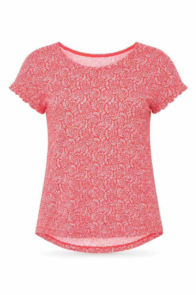Womens UK Size S Gap Red Basic T-Shirt