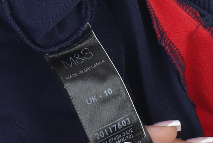 Marks and Spencer Women's Blue Compression Shorts