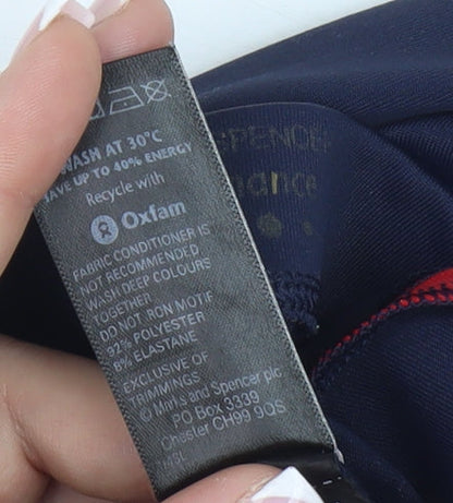 Marks and Spencer Women's Blue Compression Shorts