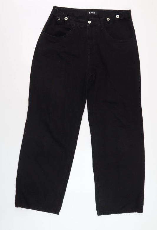KEN Studio Men's Black XL Denim Jeans