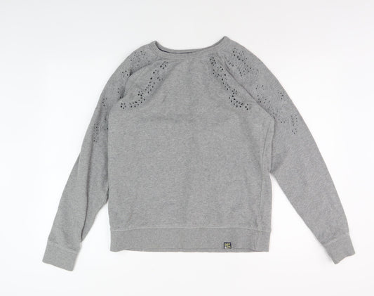 Superdry Women's Grey Pullover Sweatshirt Size L