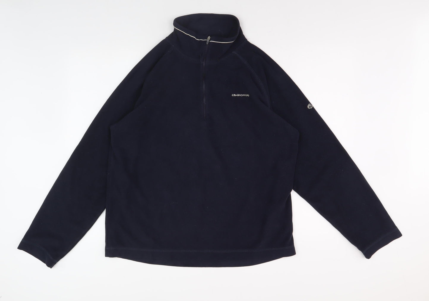 Mens UK Size M Craghoppers Blue 1/4 Zip Sweatshirt