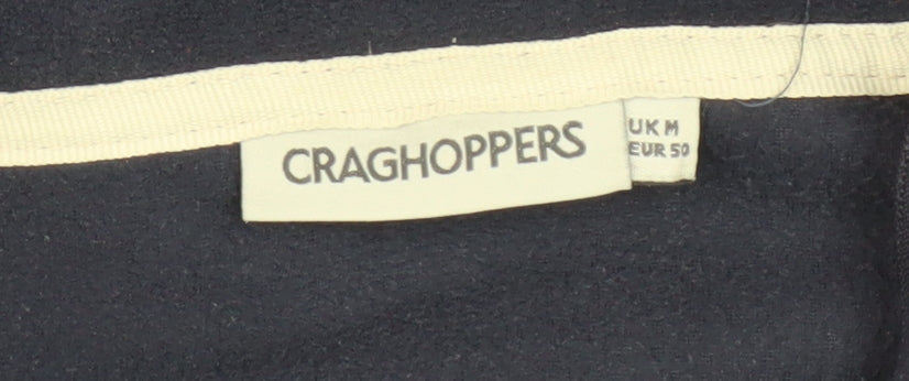 Mens UK Size M Craghoppers Blue 1/4 Zip Sweatshirt
