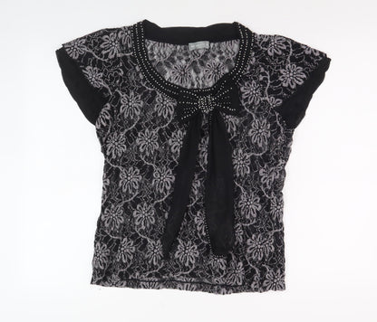Womens UK Size 16 Per Una Black Basic Blouse