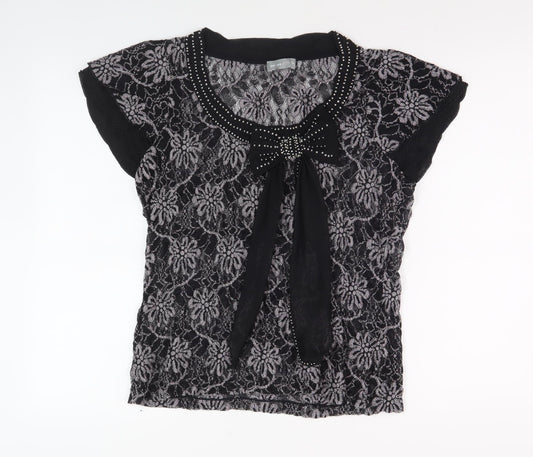 Womens UK Size 16 Per Una Black Basic Blouse