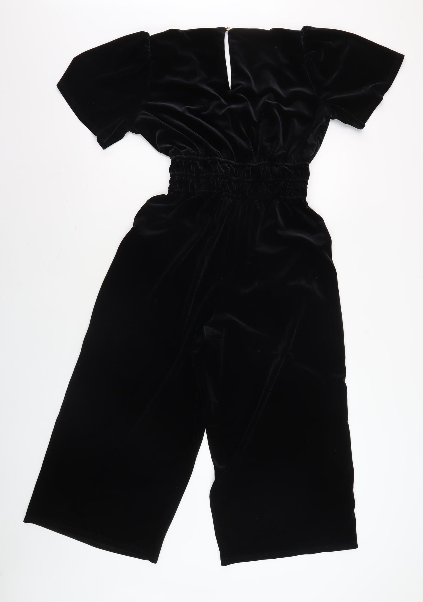 Editor's Cut Black Velvet Jumpsuit, Size 10, Women's Party Wear