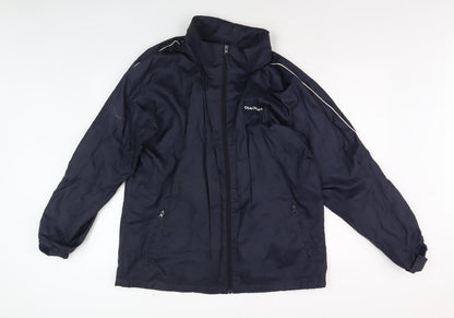 Mens UK Size M Diadora Blue Windbreaker Coat