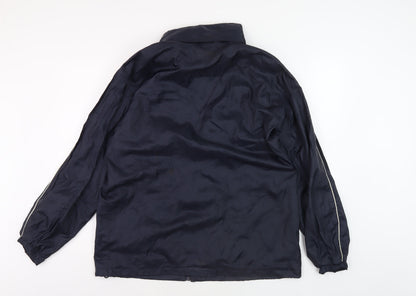 Mens UK Size M Diadora Blue Windbreaker Coat