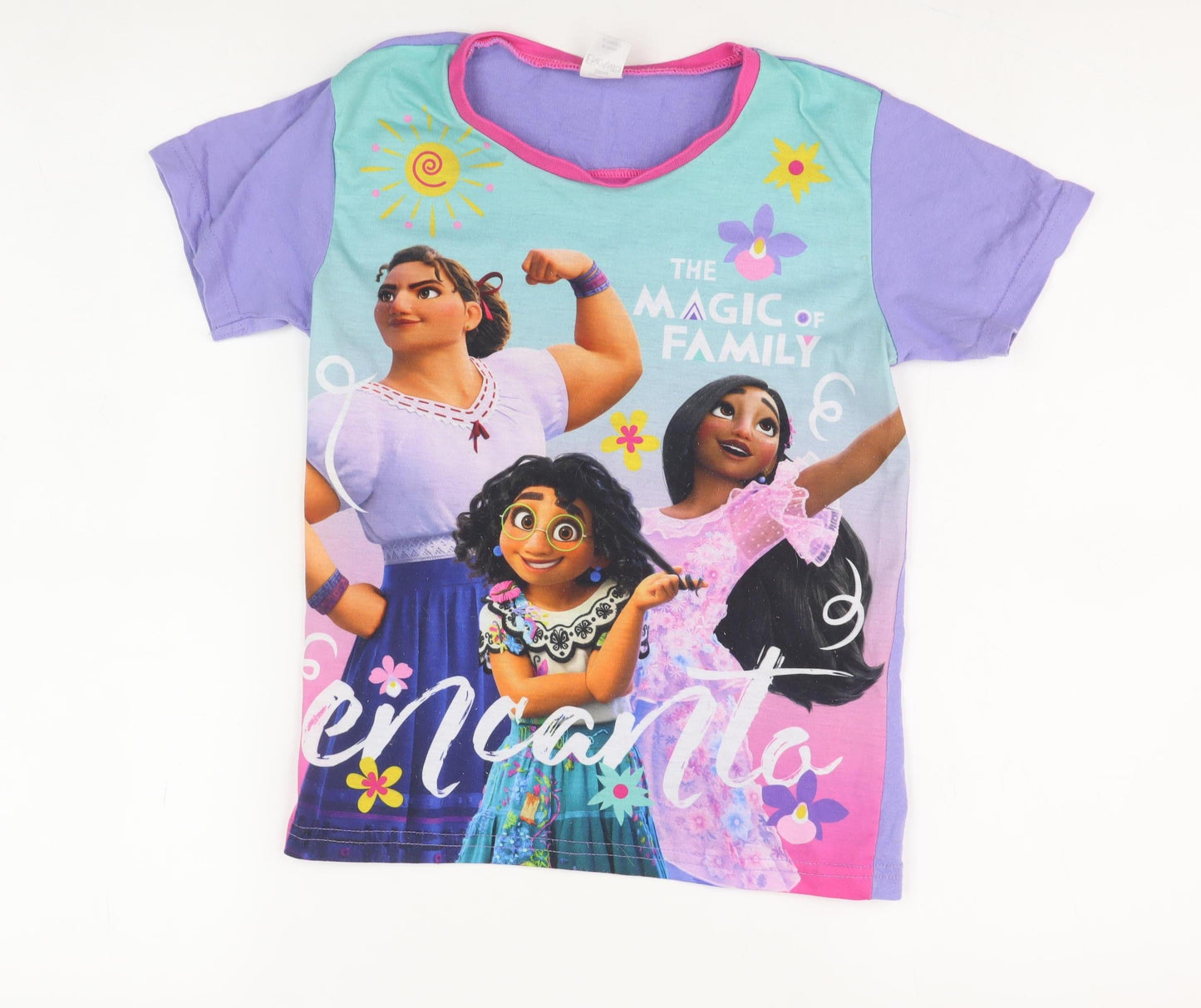 Disney Girls Multicoloured Encanto T-Shirt 8-9 Years