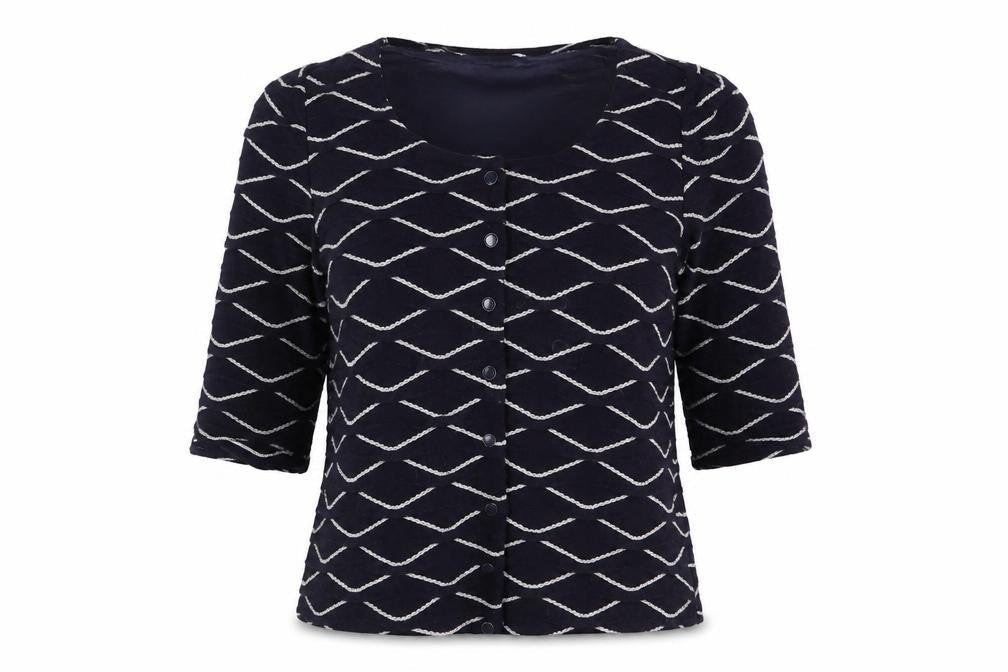 Womens UK Size M Alexon Blue Basic Button-Up