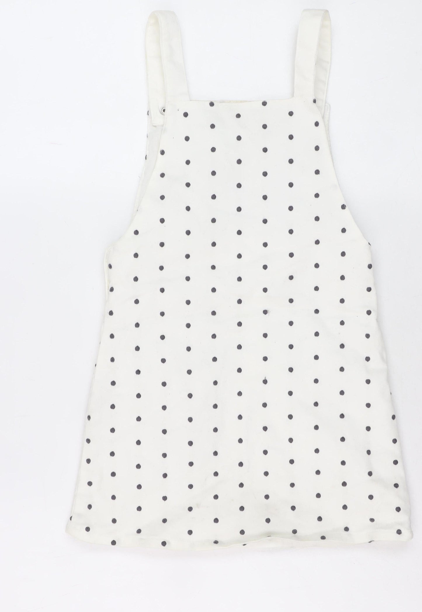 George Girls' White Pinafore Dress (5-6 Years) with Mickey Embroidery
