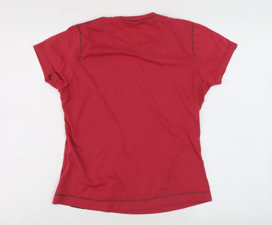 Berghaus Women's Red Crew Neck T-Shirt Size 12