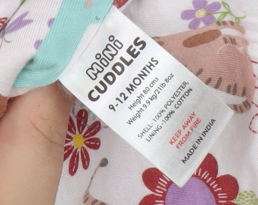 Mini Cuddles Red Hooded Cardigan for Unisex Baby 9-12 Months