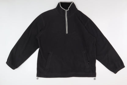 Zantos Men's Black XL Pullover Fleece Sweatshirt