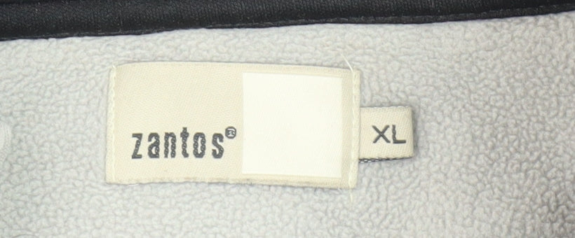 Zantos Men's Black XL Pullover Fleece Sweatshirt