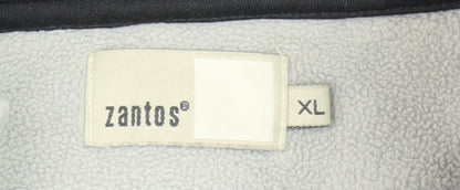 Zantos Men's Black XL Pullover Fleece Sweatshirt