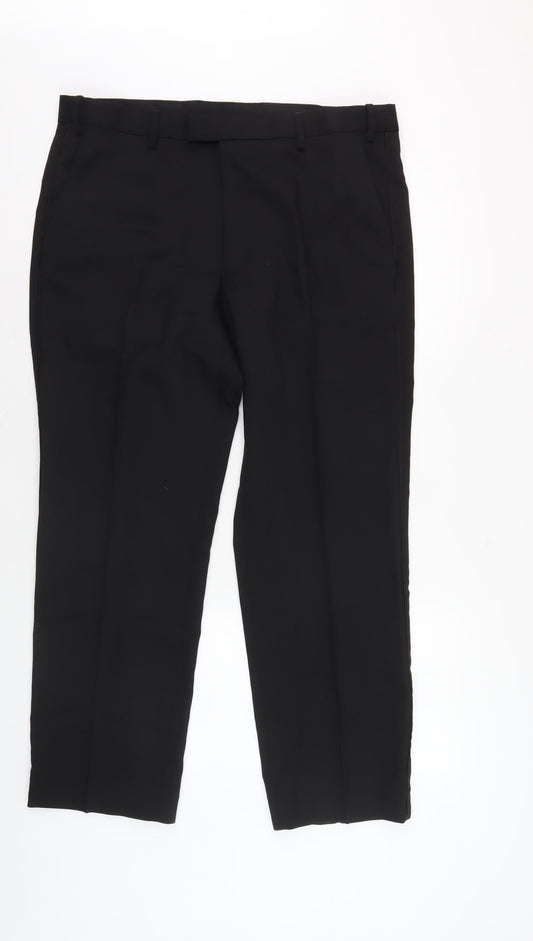 Marks and Spencer Men's Black Dress Pants 36