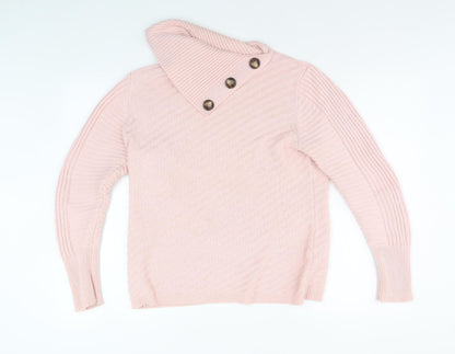 Womens UK Size 12 Roman Pink Pullover Jumper