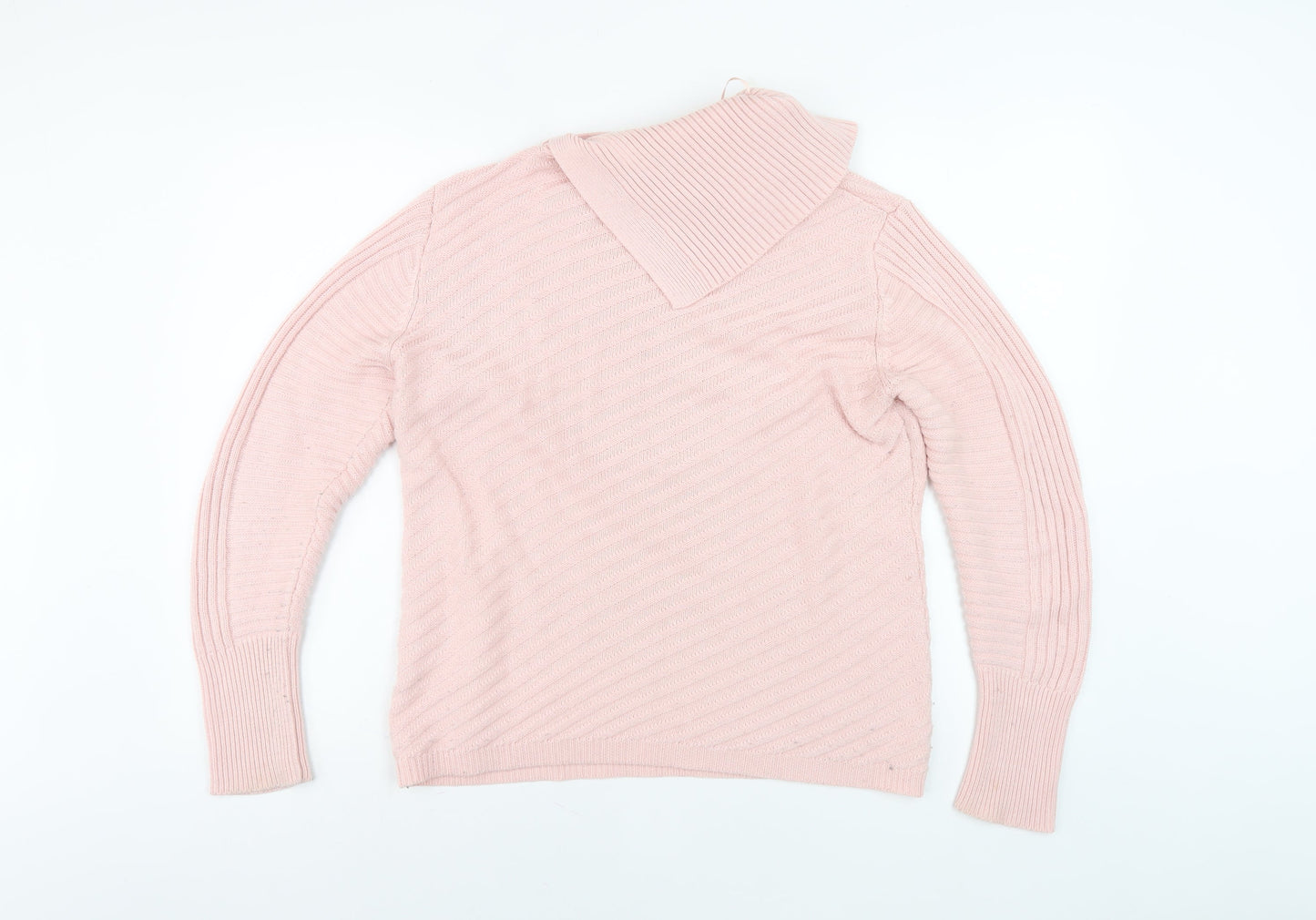 Womens UK Size 12 Roman Pink Pullover Jumper