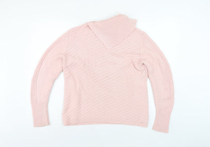 Womens UK Size 12 Roman Pink Pullover Jumper