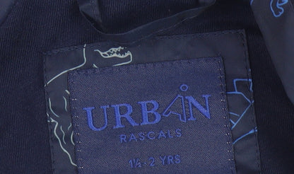Urban Rascals Blue Dinosaur Rain Coat, 18-24M, Unisex