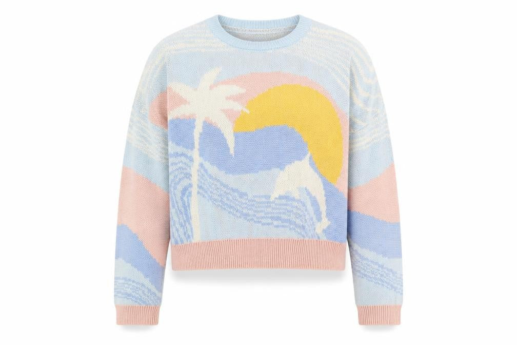 Womens UK Size L New Look Multicoloured Pullover Jumper