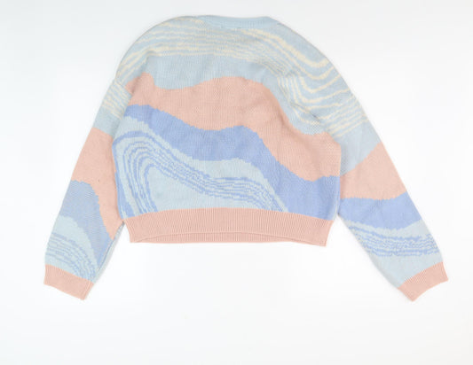 Womens UK Size L New Look Multicoloured Pullover Jumper