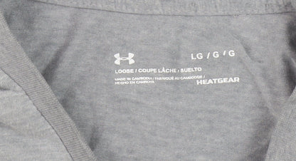 Under Armour Men's Grey Relaxed Fit T-Shirt L