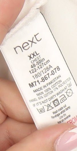 Next Men’s 2XL Blue Colourblock Polo Shirt