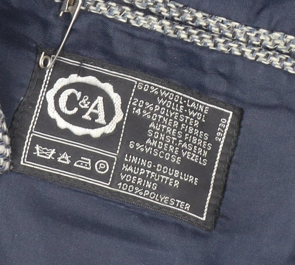 C&A Men's Grey Short Length Herringbone Blazer
