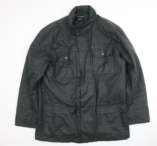 Mens UK Size L Greenwoods Green Military Jacket