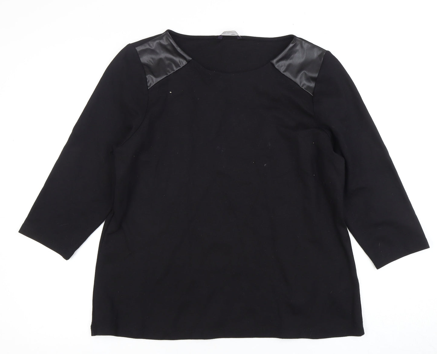 Womens UK Size 18 Marks and Spencer Black Basic Blouse