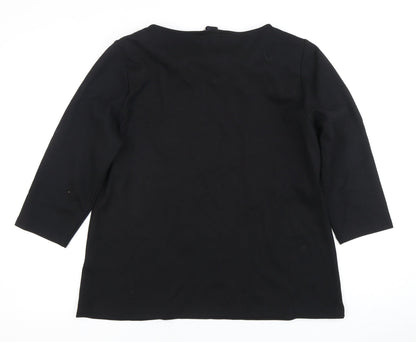 Womens UK Size 18 Marks and Spencer Black Basic Blouse