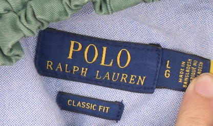 Polo Ralph Lauren Men's Green Classic Fit Trousers Size L