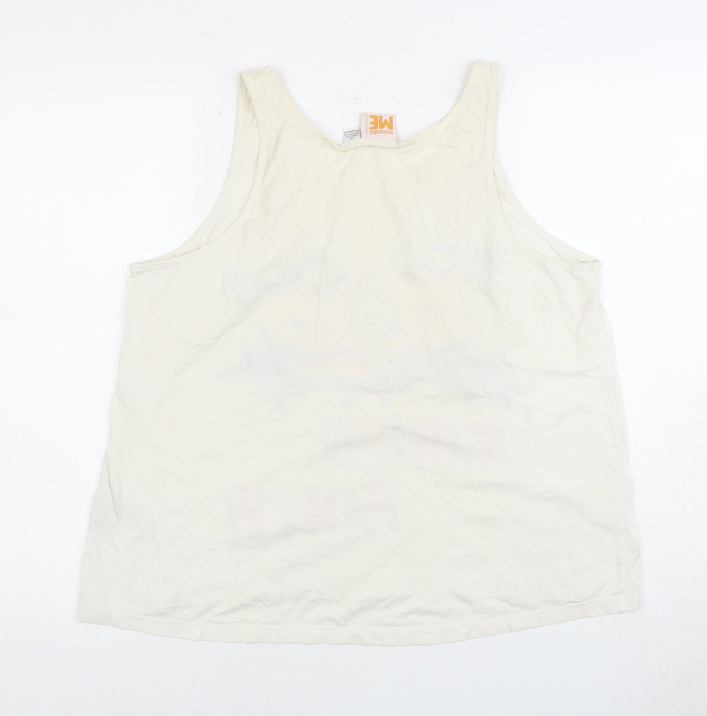 Womens UK Size M Despicable Me Beige Basic Tank